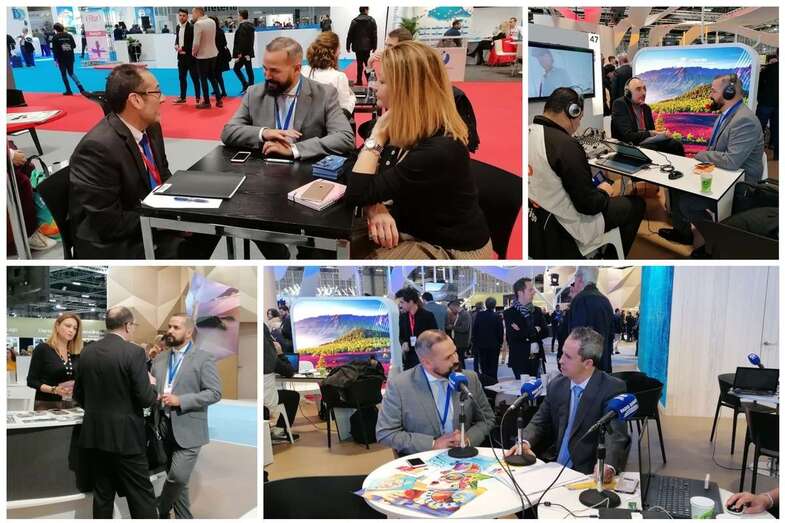 Reuniones y entrevistas del concejal Jonay López en FITUR 2020 (Foto TA)